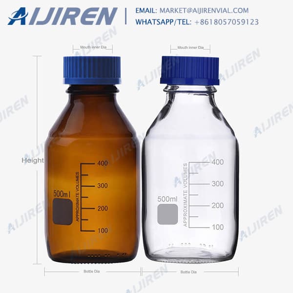 High Borosilicate amber reagent bottle